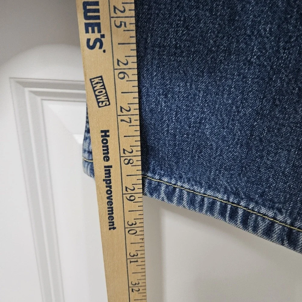 Tommy‎ Jeans Denim Mens 31x30 Blue Straight Leg Button Fly Vintage Flag Logo Y2K